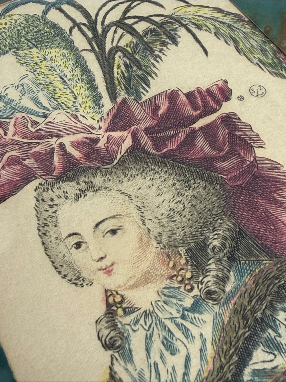 Vintage Framed Marie Antoinette Etching, Paris Etching Society, Sidney Z. Lucas